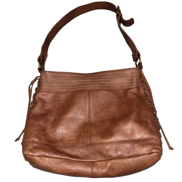 Anabaglish Brown Leather Backpack Studded Whipstitch Boho Bag
Sundance Western Anabaglish Brown Leather Backpack Studded Whipstitch Boho  main image 3
